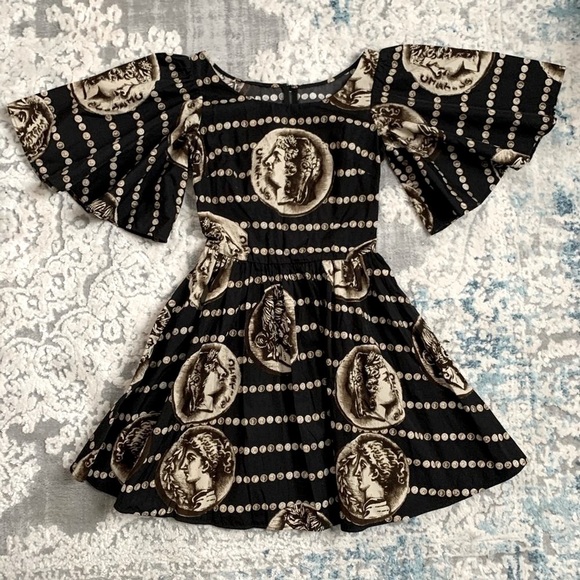 Dolce & Gabbana Dresses & Skirts - Dolce&Gabbana Greek Coin Flounce bell sleeve